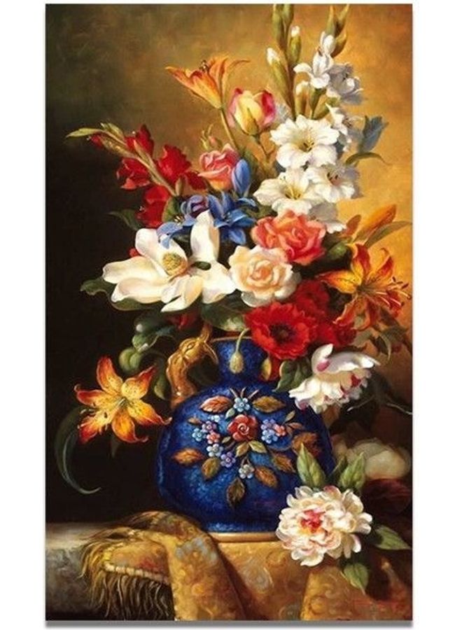 Floral & Botanical Design Framed Vinyl Tableau Multicolor 30x40cm