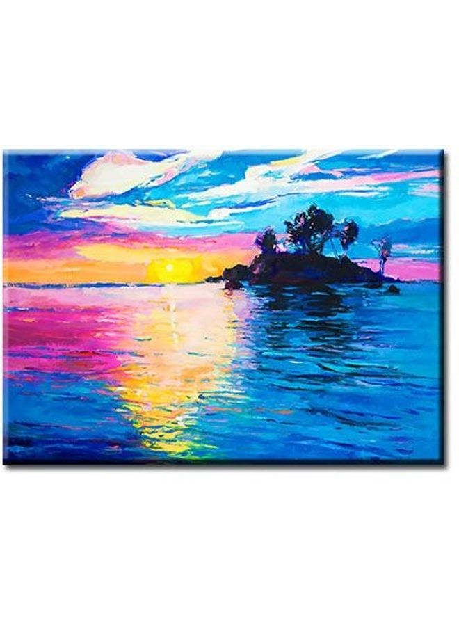 Fast Print Landscape & Nature Design Framed Vinyl Tableau Multicolor 50x70cm