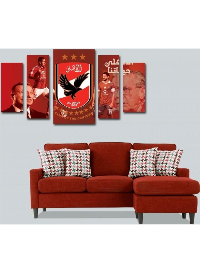 Fast Print Sports Design Framed Vinyl Tableau Multicolor 100x60cm