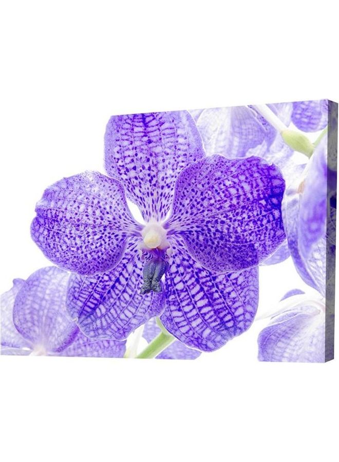 Fast Print Floral Design Framed Vinyl Tableau Multicolor 100x70cm