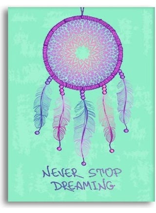 Folk Design Framed Vinyl Tableau Multicolor 40x60cm - v1604254758/N41737245A_1