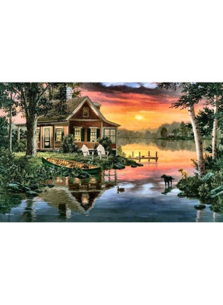 Landscape & Nature Design Framed Vinyl Tableau Multicolor 80x25cm - v1604254769/N41744654A_1