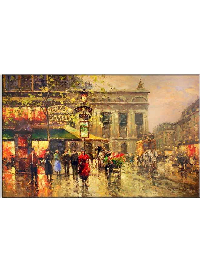 Fast Print Art Design Framed Vinyl Tableau Multicolor 60x90cm