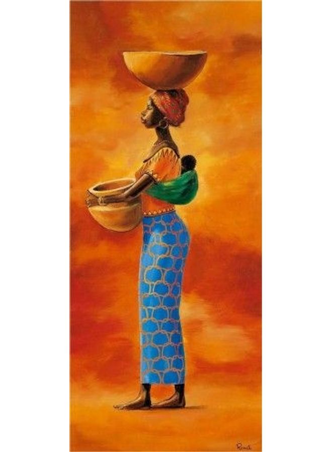 Fast Print Characters Design Framed Vinyl Tableau Multicolor 60x100cm