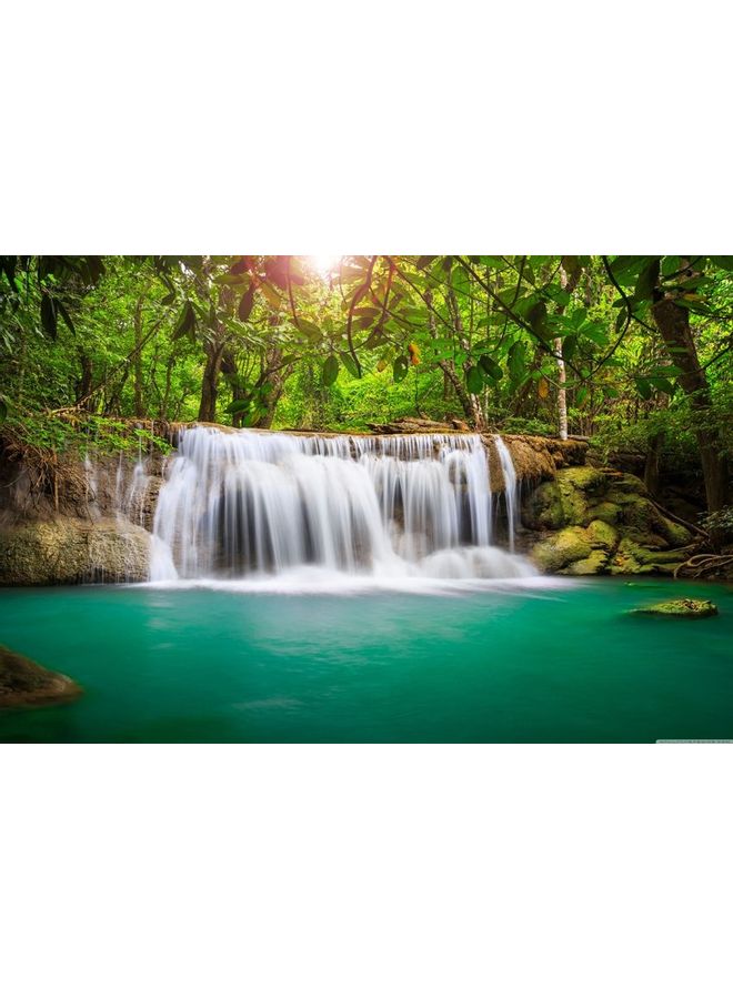 Fast Print Landscape & Nature Design Framed Vinyl Tableau Multicolor 94x175cm 