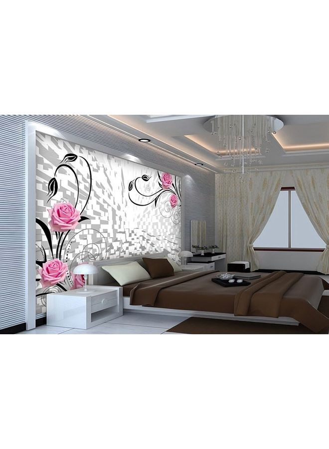 فاست برينت لوحة فينيل بتصميم ثلاثي الأبعاد متعدد الألوان 94x185سم