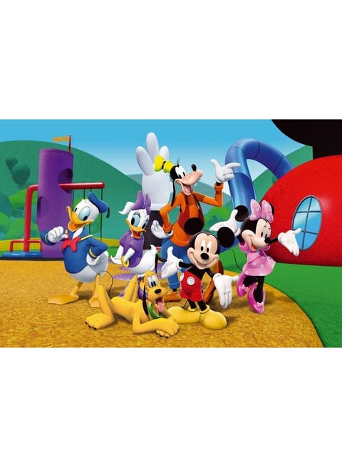 Cartoon Design Framed Vinyl Tableau Multicolor 62x70cm