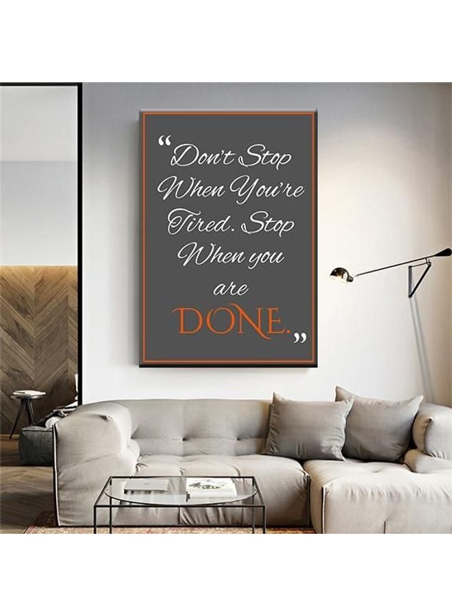 Fast Print Quotes Design Framed Vinyl Tableau Multicolor 50x75cm