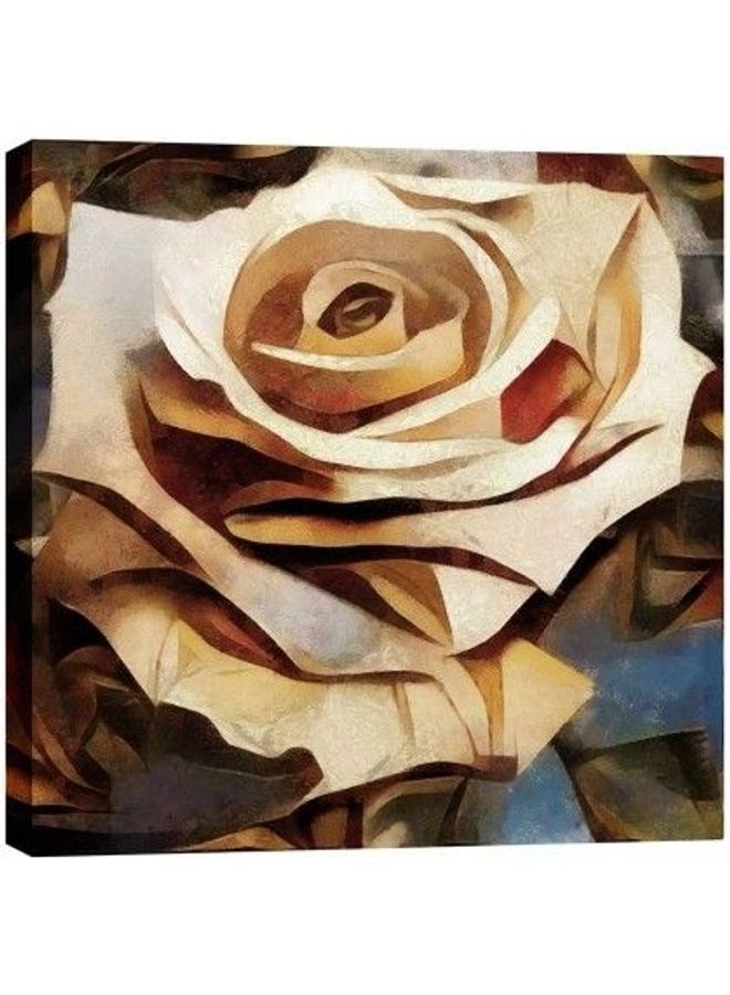 Fast Print Modern Design Framed Vinyl Tableau Multicolor 60x60cm