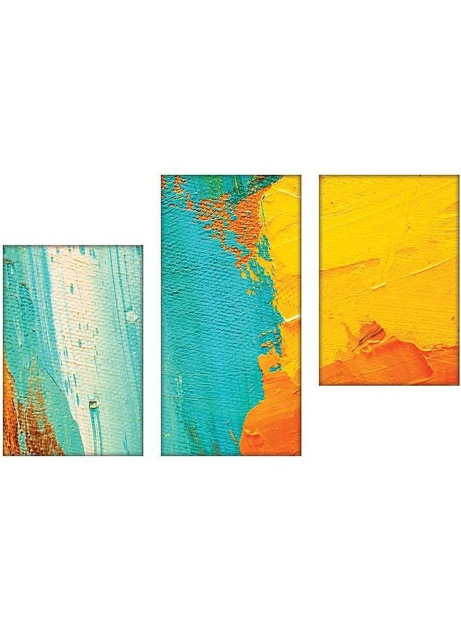 Fast Print Contemporary Design Framed Vinyl Tableau Multicolor 80x120cm