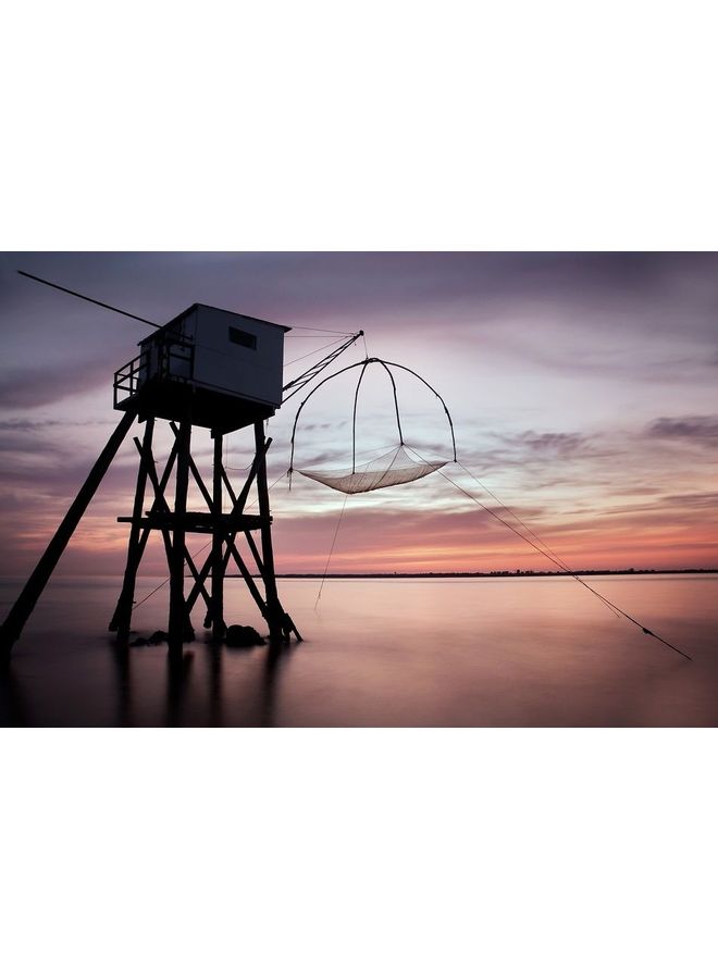 فاست برينت لوحة فنية بإطار من الفينيل بتصميم أماكن متعدد الألوان 100x66سم