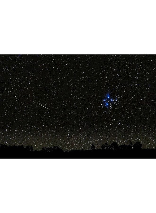 Fast Print Starry Sky Design Framed Vinyl Tableau Multicolor 94x175cm