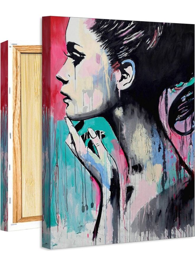 فاست برينت لوحة من الفينيل بتصميم كلاسيكي نيو متعدد الألوان 100x70سم