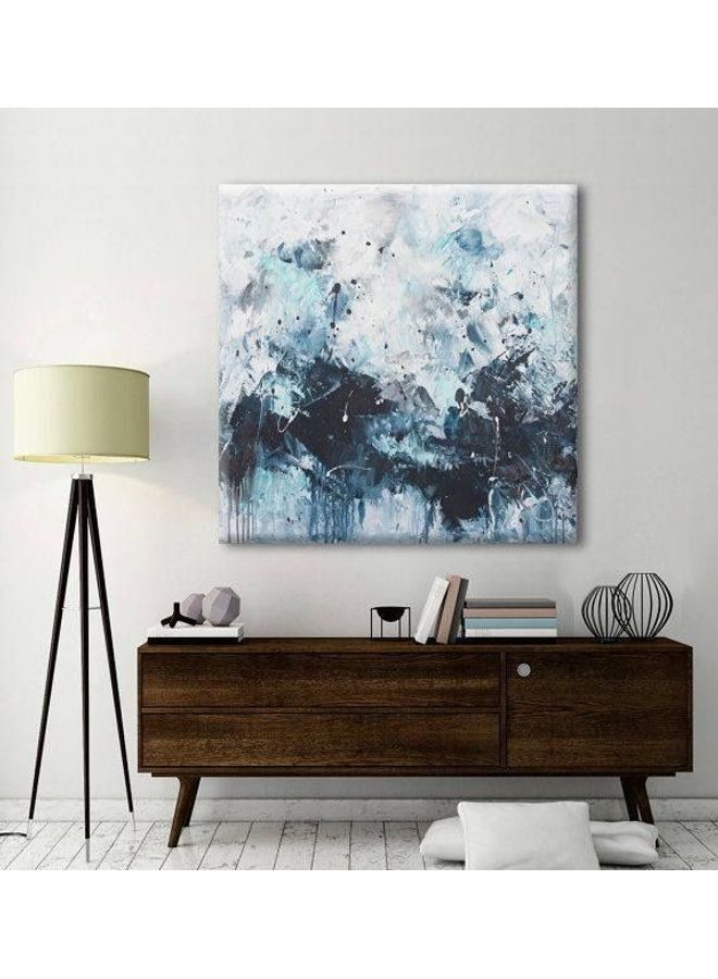 Fast Print Abstract Design Framed Vinyl Tableau Multicolor 180x180cm 