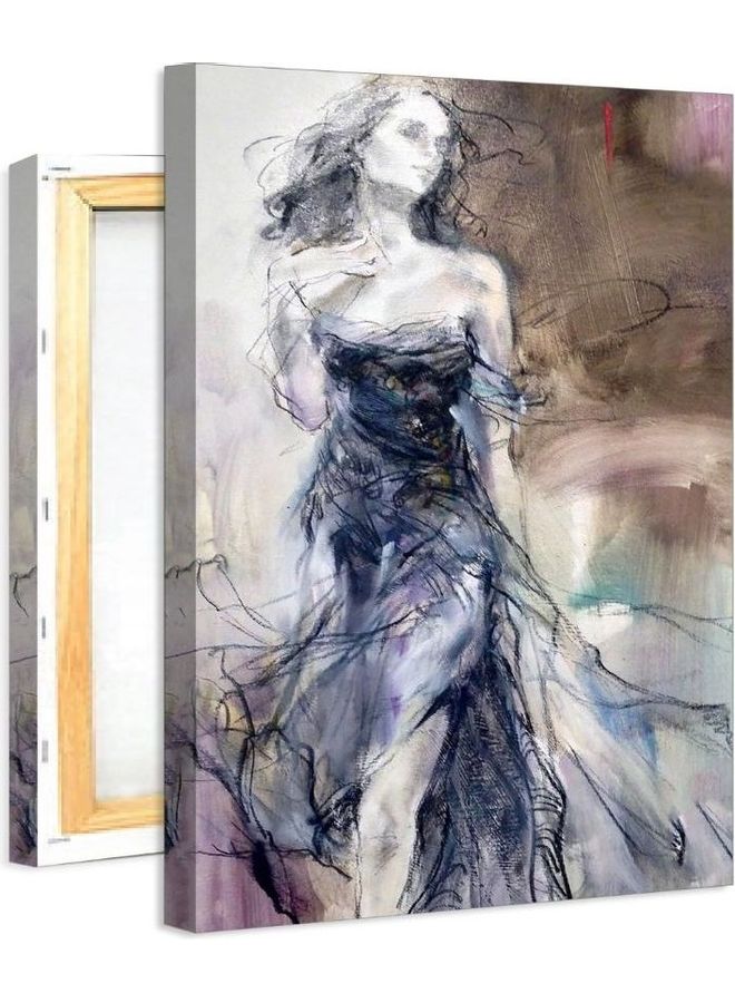 Fast Print Neo Classicism Design Framed Vinyl Tableau Multicolor 70x99cm 