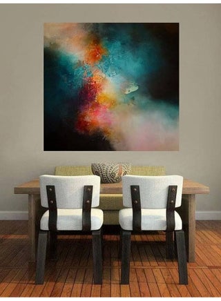 Abstract Design Framed Vinyl Tableau Multicolor 180x180cm - v1604261410/N41751091A_1