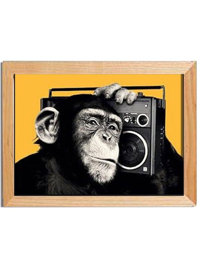 Animals Design Framed Vinyl Tableau Multicolor 32x24cm