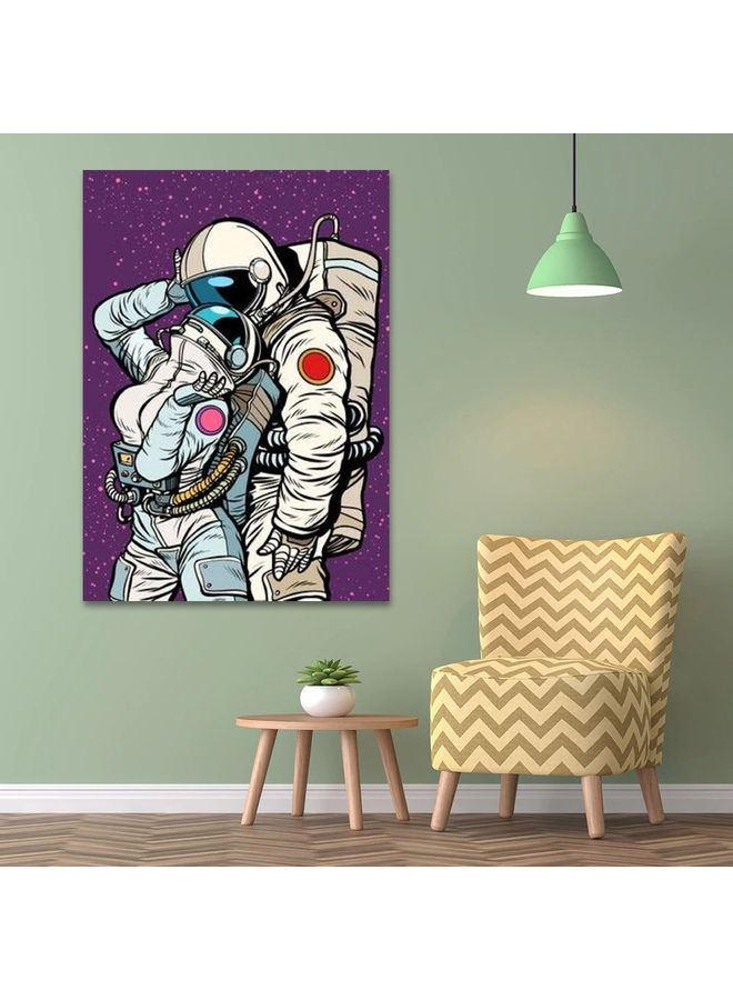 Contemporary Design Framed Vinyl Tableau Multicolor 50x70cm