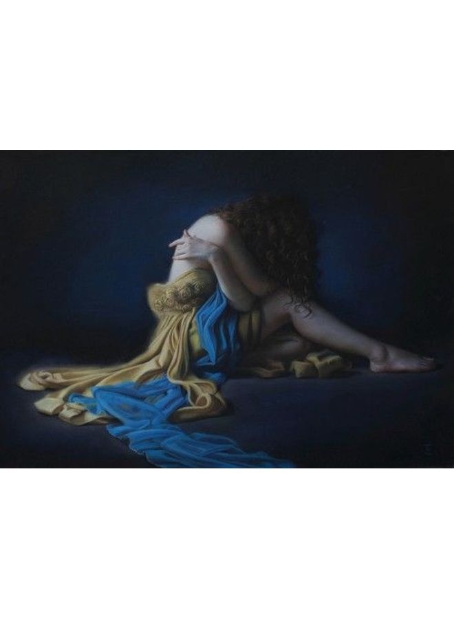 Fast Print Modern Design Framed Vinyl Tableau Multicolor 100x70cm