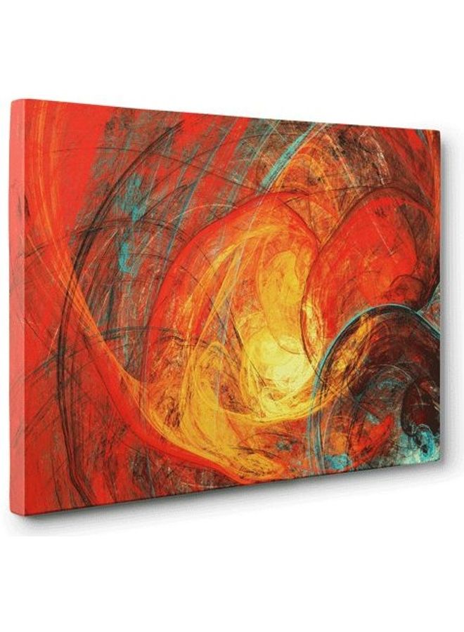Abstract Design Framed Vinyl Tableau Multicolor 55x35cm