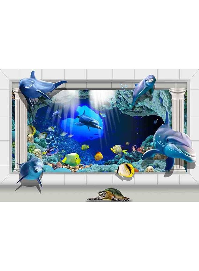 فاست برينت لوحة فينيل بتصميم ثلاثي الأبعاد متعدد الألوان 94x185سم