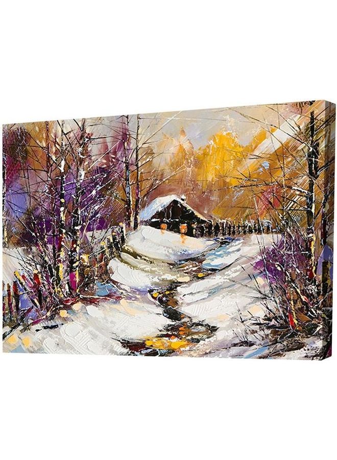 Art Design Framed Vinyl Tableau Multicolor 50x35cm