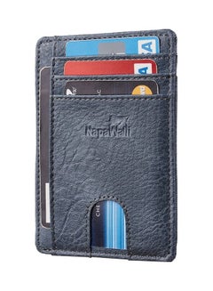 RFID Blocking Minimalist Front Pocket Wallet Black