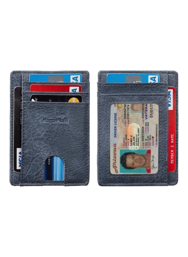 NapaWalli - RFID Blocking Minimalist Front Pocket Wallet Black - Image 1