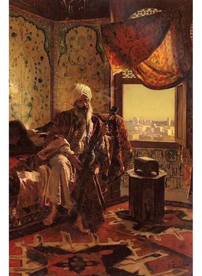 Fast Print Ancient & Classic Design Framed Vinyl Tableau Multicolor 94x185cm