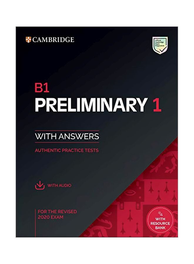 null - B1 Preliminary 1 For The Revised 2020 Exam Student's Book With Answers With Audio With Resource Bank: Authentic Practice Tests Hardcover English by Cambridge University Press - 43692 - Image 1