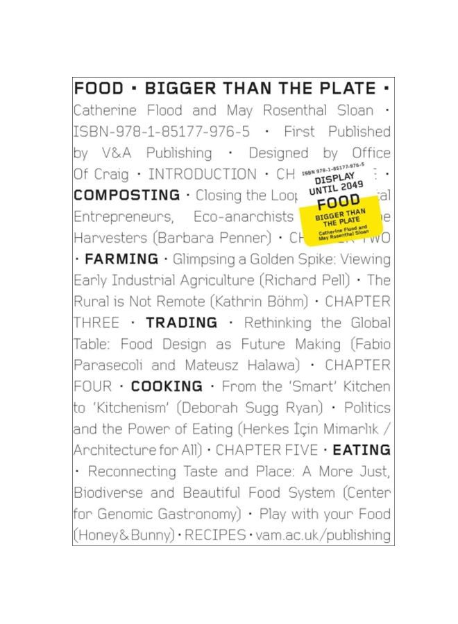 Food: Bigger Than The Plate Paperback English by May Rosenthal - 43613 