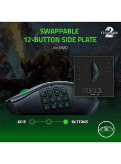 RAZER Razer Naga V2 Pro Wireless Gaming Mouse - Interchangeable Side Plate w/ 2, 6, 12 Button Configurations, Focus+ 20K DPI Optical Sensor, Fastest Gaming Mouse Switch, Chroma RGB Lighting - Black  - Image 3