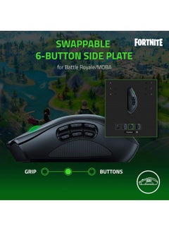 RAZER Razer Naga V2 Pro Wireless Gaming Mouse - Interchangeable Side Plate w/ 2, 6, 12 Button Configurations, Focus+ 20K DPI Optical Sensor, Fastest Gaming Mouse Switch, Chroma RGB Lighting - Black  - Image 4