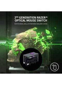 RAZER DeathAdder V2 Pro Wireless Gaming Mouse: 20K DPI Optical Sensor - 3x Faster Than Mechanical Optical Switch - Chroma RGB Lighting - 70 Hr Battery Life - 8 Programmable Buttons - Classic Black  - Image 4
