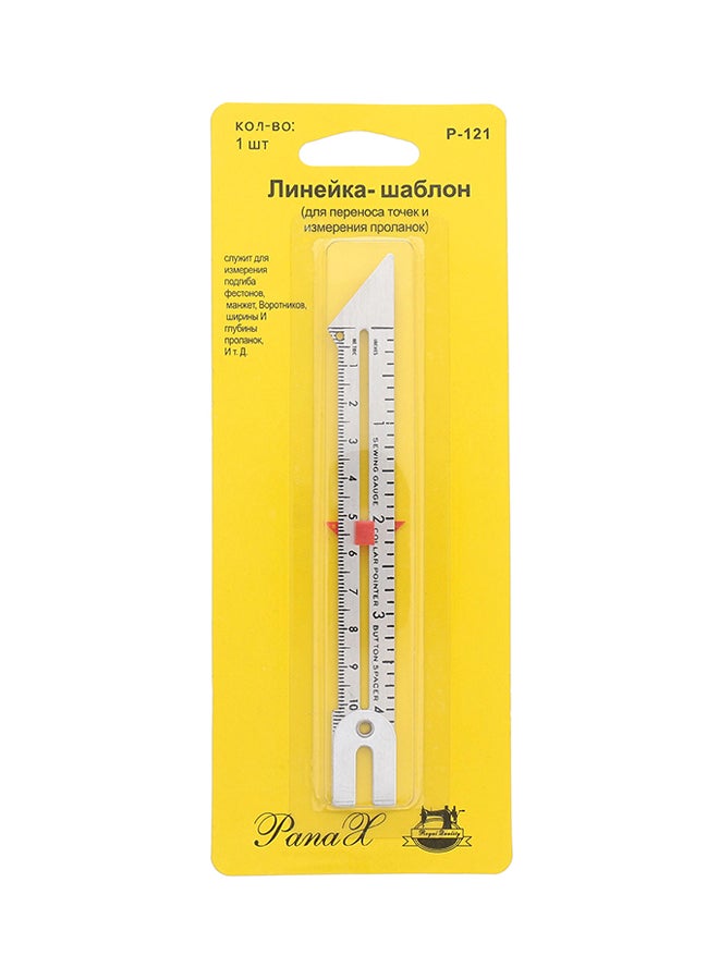 PanaX Sewing Gauge Silver 15 x 2cm - Image 1