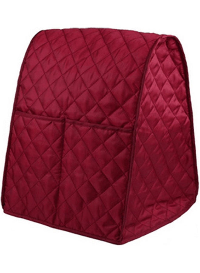 Dustproof Waterproof Cloth Quilted Blender Cover Organizer Bag for Kitchen Mixer red 25*25*25cm - Image 1