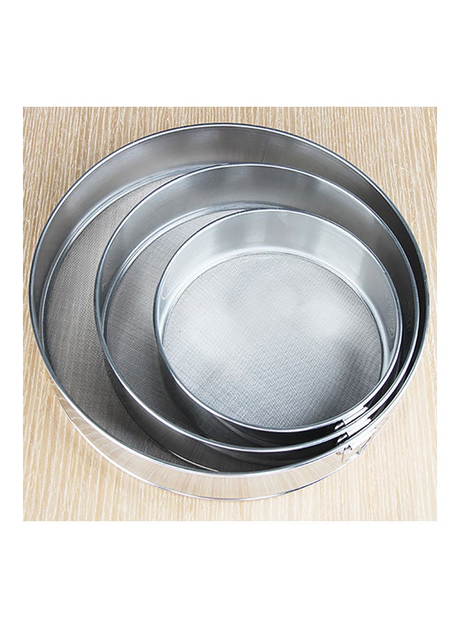 304 Stainless Steel Baking Tool Handheld Ultra-fine 60 mesh Flour Sieve Filter Mesh for Home Use multicolor 25*25*25cm