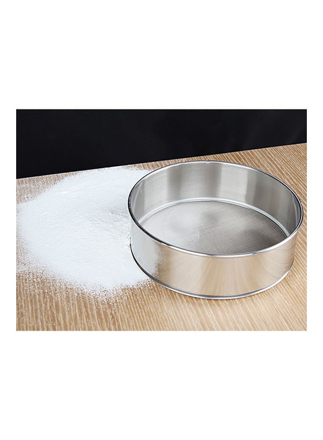 304 Stainless Steel Baking Tool Handheld Ultra-fine 60 mesh Flour Sieve Filter Mesh for Home Use multicolor 25*25*25cm