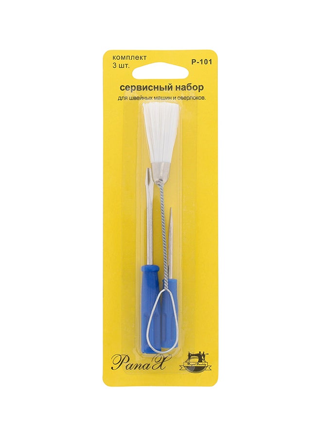 PanaX - Sewing Machine Screw Driver And Lint Brush Blue - Image 1