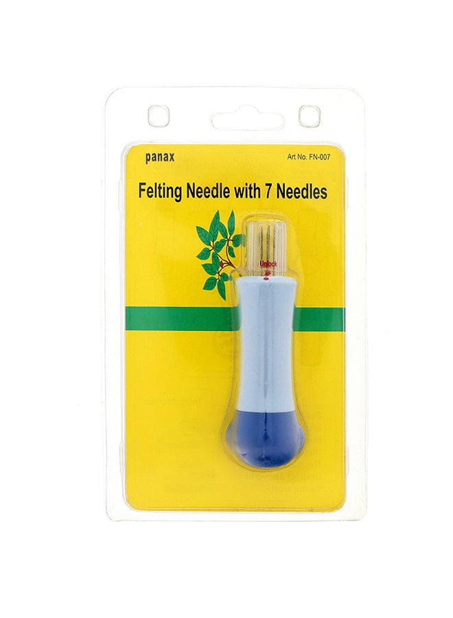 PanaX Punch Style Felt Needle Tool With 7 Barbed Needle Multicolour - Image 1