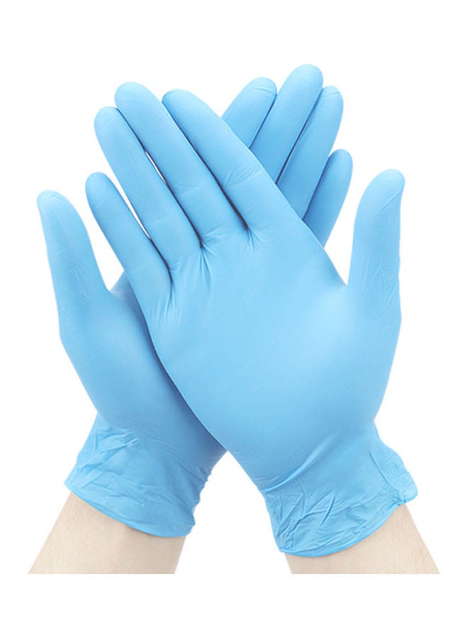 9inch Disposable PVC Gloves for Medical Inspection Experiment Dishwashing Work Garden light blue 10*10*10cm - Image 1