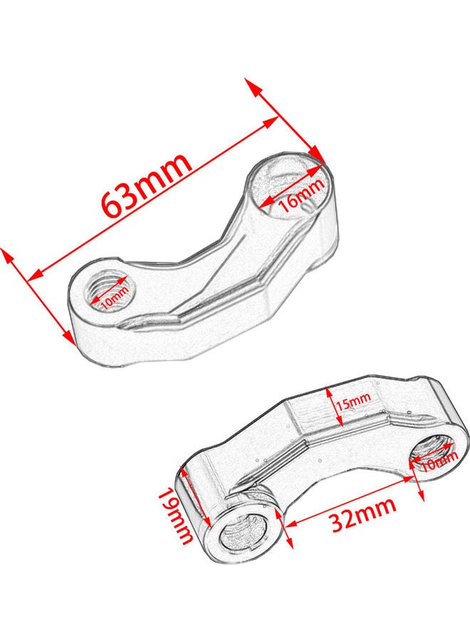Generic - Motorcycle Mirror Riser Extender Handlebars - Image 1