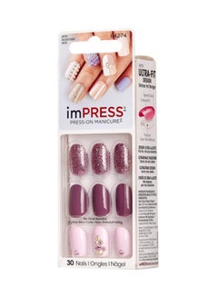 Broadway imPRESS Accent Nails Gossip Girl Nails Set Pink  - Image 3