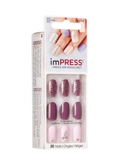 Broadway imPRESS Accent Nails Gossip Girl Nails Set Pink  - Image 2