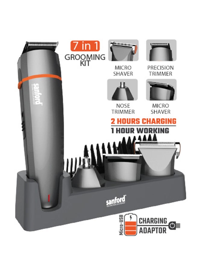 Sanford 7 In 1 Grooming Kit Silver  - Image 4