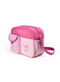Kidle Nylon Fabric One Shoulder Multi-Functional Large Capacity Mommy Diaper Bag - Pink  - Image 5