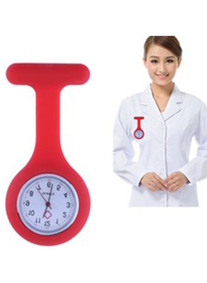 Fashion Colourfull Silicone Medical Nurse Watches Brooch Pocket Dial Watches - Image 4