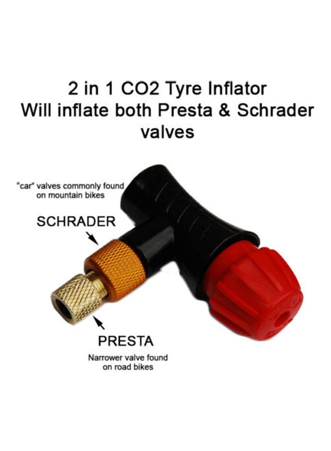 Generic 2 In 1 Bike Manual CO2 Inflator Bike Pump Tyre Tube Inflator  - Image 2