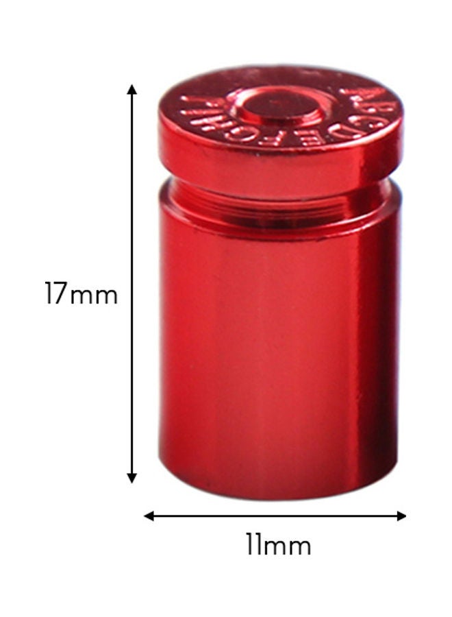 Generic 4Pcs Tire Valve Stem Cover Caps Aluminum Car Wheel Air Pressure Valve Cap Bullet Shell Dust Cap for Automotive Motorcycles Bicycles Tire Universal  - Image 5