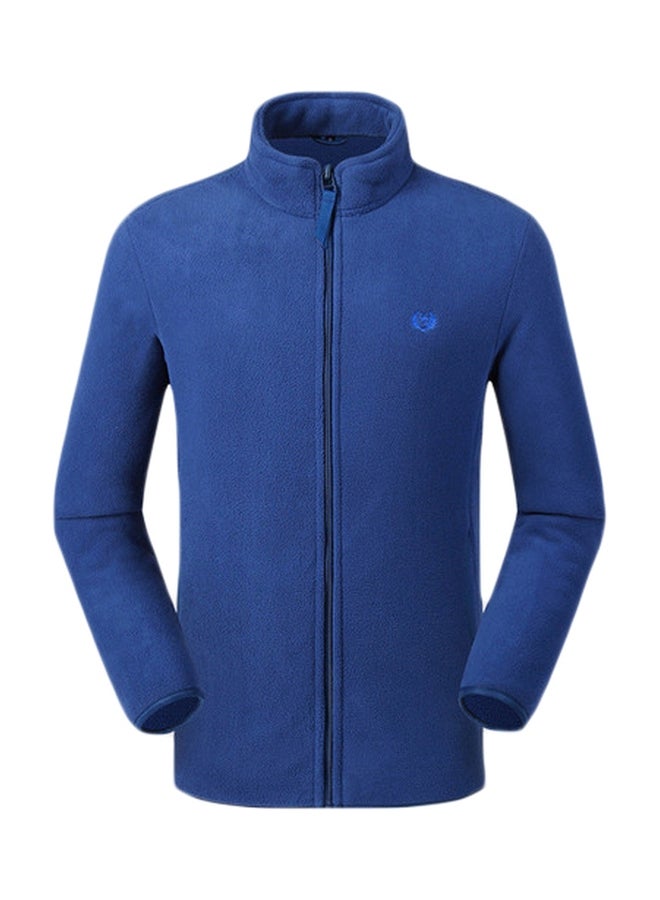 Men's coat Fleece Jacket long sleeve coat 2020 men's wear blue  - Image 1